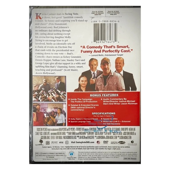 Swing Vote DVD - Picture 2 of 2